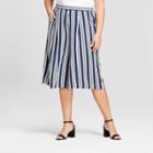 Women's Plus Size Striped Pants Set - Xhilaration Blue/white