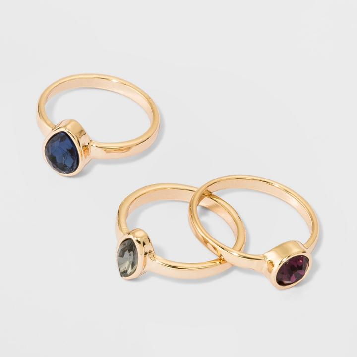 Mixed Ring Set 3pc - A New Day