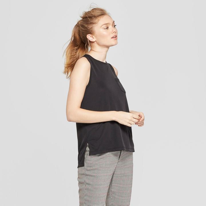 Women's Sandwash Tank Top - A New Day Charcoal (grey)