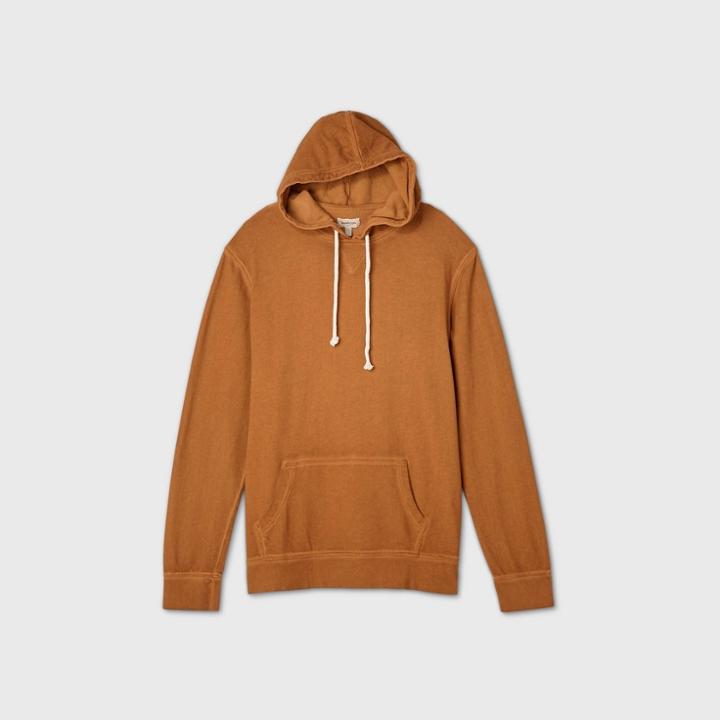 Men's Tall Standard Fit Hoodie Sweatshirt - Goodfellow & Co Brown