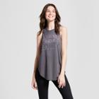 Women's All You Need Is Love And Tacos Graphic Tank Top - Zoe+liv (juniors') Charcoal