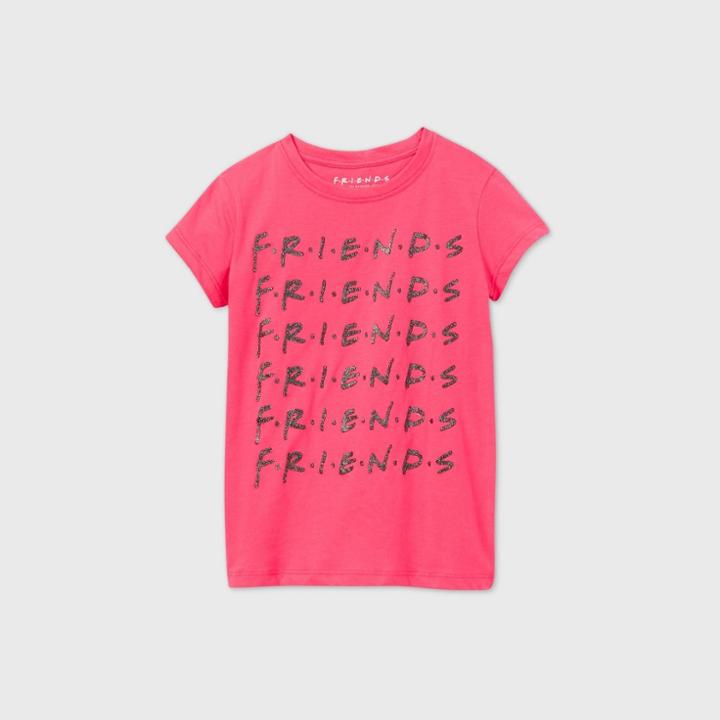 Girls' Friends Short Sleeve Graphic T-shirt - Pink