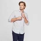 Men's Plaid Standard Fit Long Sleeve Button-down Shirt - Goodfellow & Co White