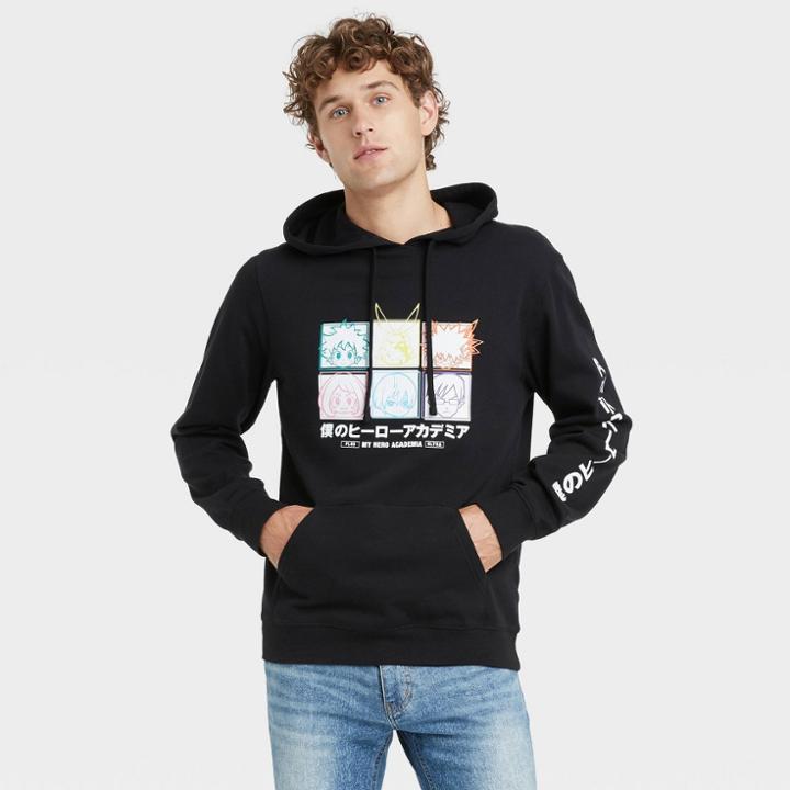 Men's My Hero Academia Graphic Sweatshirt - Black
