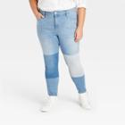 Women's High-rise Straight Cropped Jeans - Universal Thread Medium Blue
