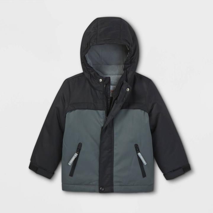 Toddler Boys' Colorblock 3-in-1 Jacket - Cat & Jack Black