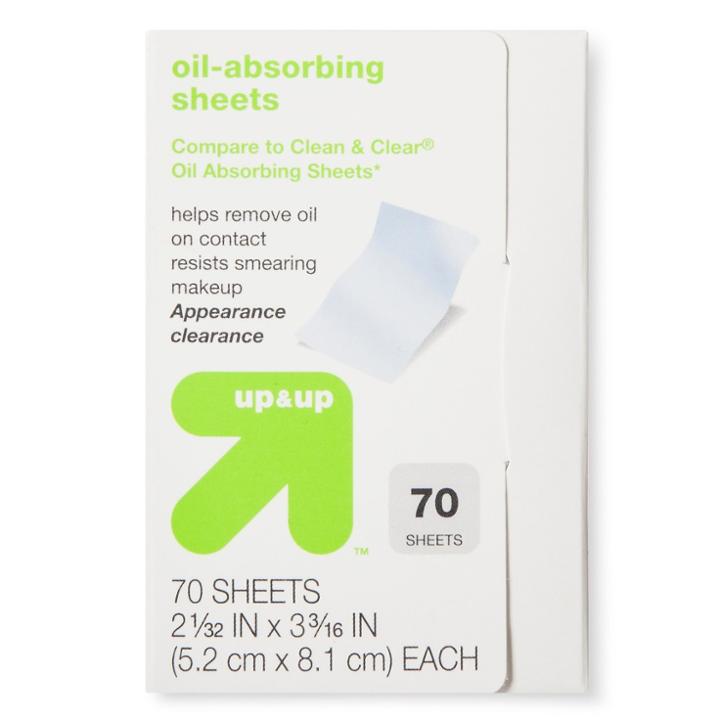 Oil Absorbing Sheets - 70ct - Up&up (compare To Clean & Clear Oil Absorbing