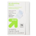 Oil Absorbing Sheets - 70ct - Up&up (compare To Clean & Clear Oil Absorbing