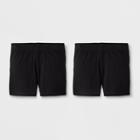Girls' 2pk Biker Shorts - Cat & Jack Black