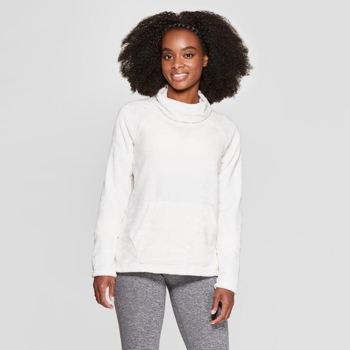 Women's Luxe Fleece Pullover - C9 Champion Pale Petal Pink