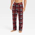 Men's Plaid Microfleece Pajama Pants - Goodfellow & Co Red