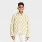 Kids' Checkered Polar Fleece Zip-up Jacket - Cat & Jack Green