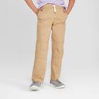 Boys' Pull-on Pants - Cat & Jack Beige 14 Husky,