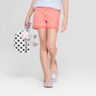 Plus Size Girls' Crochet Jean Shorts - Cat & Jack Coral