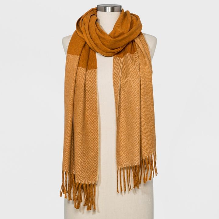 Women's Woven Oblong Scarf - Universal Thread Rust (red)