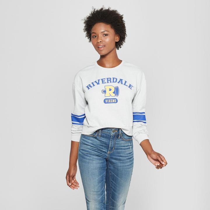 Warner Brothers Women's Riverdale Logo Graphic Sweatshirt (juniors') Heather Gray