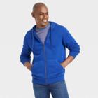 Men's Fleece Zip-up Hoodie - Goodfellow & Co Dark Blue