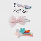 Girls' 3pk Unicorn Clips - Cat & Jack,
