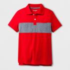 Boys' Short Sleeve Polo Shirt - Cat & Jack Red Clay