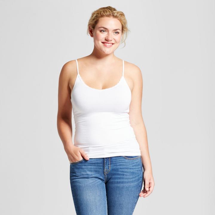 Women's Lace Any Day Cami - A New Day White