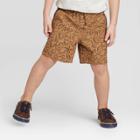 Toddler Boys' Pull-on Shorts - Cat & Jack Brown 12m, Toddler Boy's