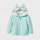 Baby Girls' Fox Hoodie Jacket - Cat & Jack Green