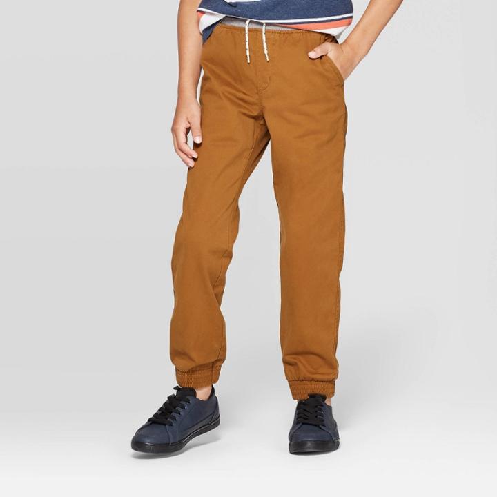 Oversizeboys' Jogger Pants - Cat & Jack Brown 14 Husky, Boy's