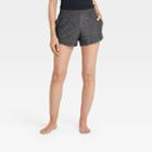 Women's Mid-rise Knit Shorts 3.5 - All In Motion Charcoal Black