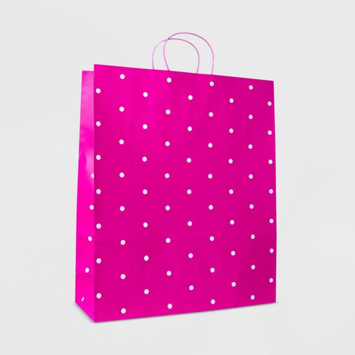 Spritz Jumbo Dotted Bag White/pink -