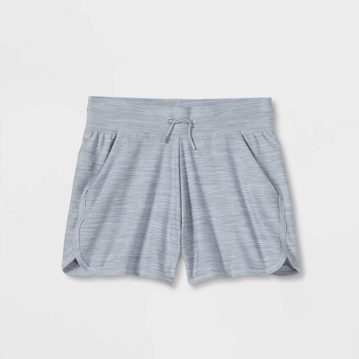 Girls' Soft Gym Shorts - All In Motion Heathered Gray