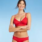 Shade & Shore Women's Ribbed V-wire Bikini Top - Shade &