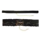 Target Black 3/8 Wide Velvet & 1 1/8 Wide Lace Choker