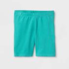 Toddler Girls' Bike Shorts - Cat & Jack Teal Green