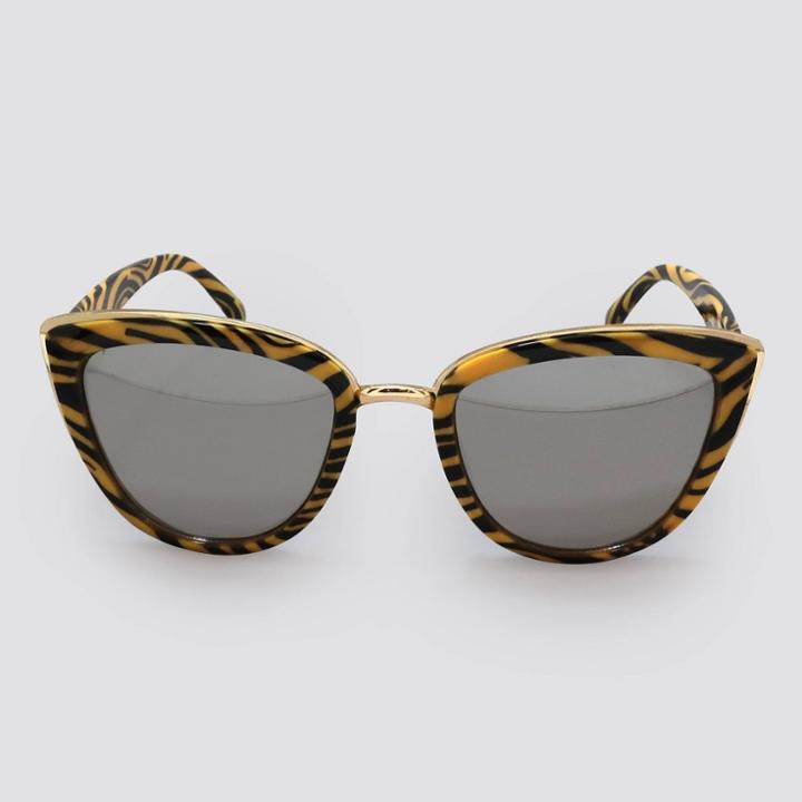 Women's Animal Print Cateye Plastic Metal Combo Silhouette Sunglasses - Wild Fable , Women's, Size: