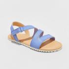 Girls' Alexa Asymmetrical Ankle Strap Sandals - Cat & Jack Blue 13, Toddler Girl's