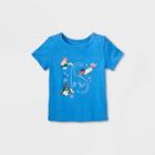 Toddler Adaptive Short Sleeve Graphic T-shirt - Cat & Jack Blue