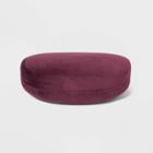 Clam Shell Glasses Case - A New Day Burgundy, Red/white
