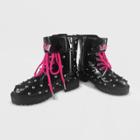 Girls' Disney Princess Combat Boots - Black