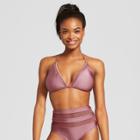 Women's Mesh Inset Triangle Bikini Top - Mossimo Rose (pink) D/dd Cup
