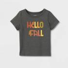 Toddler Adaptive Short Sleeve Graphic T-shirt - Cat & Jack Charcoal Gray