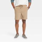 Men's 8 Regular Fit Pull-on Shorts - Goodfellow & Co Tan