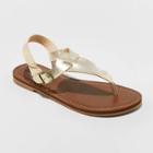 Women's Lady T Strap Sandals - Universal Thread Gold