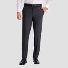 Haggar H26 Men's Slim Fit Premium Stretch Suit Pants - Charcoal Heather 32x30, Grey/grey