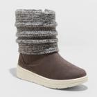 Girls' Karen Shearling Style Boots - Cat & Jack Gray