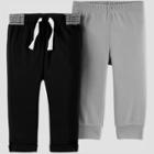 Baby Boys' 2pk Pants - Just One You Made By Carter's Gray Newborn, Black