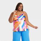 Women's Plus Size Satin Tank Top - Ava & Viv