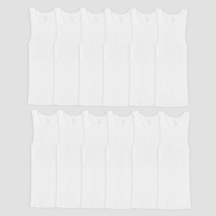 Fruit Of The Loom Men's 12pk A-shirt - White