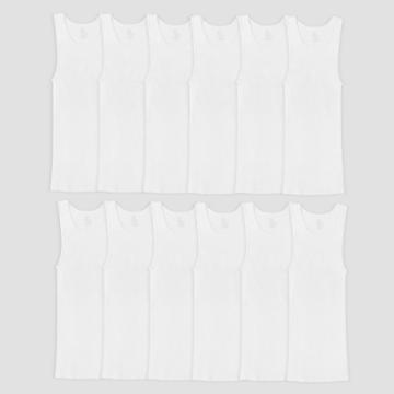 Fruit Of The Loom Men's 12pk A-shirt - White