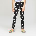 Girls' Panda Print Leggings - Cat & Jack Black/white