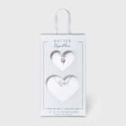 No Brand Silver Plated With Cubic Zirconia Love And Heart Necklace Set